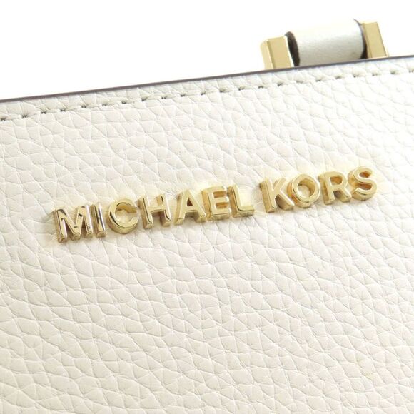 Michael Kors Kimberly White Leather Tote Bag (Pre-Owned) - Picture 8 of 11